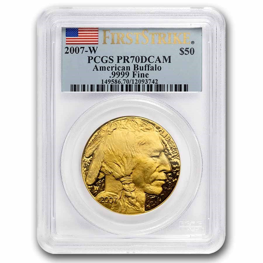 2007-W 1 oz Proof Gold Buffalo PR-70 PCGS (FirstStrike®)