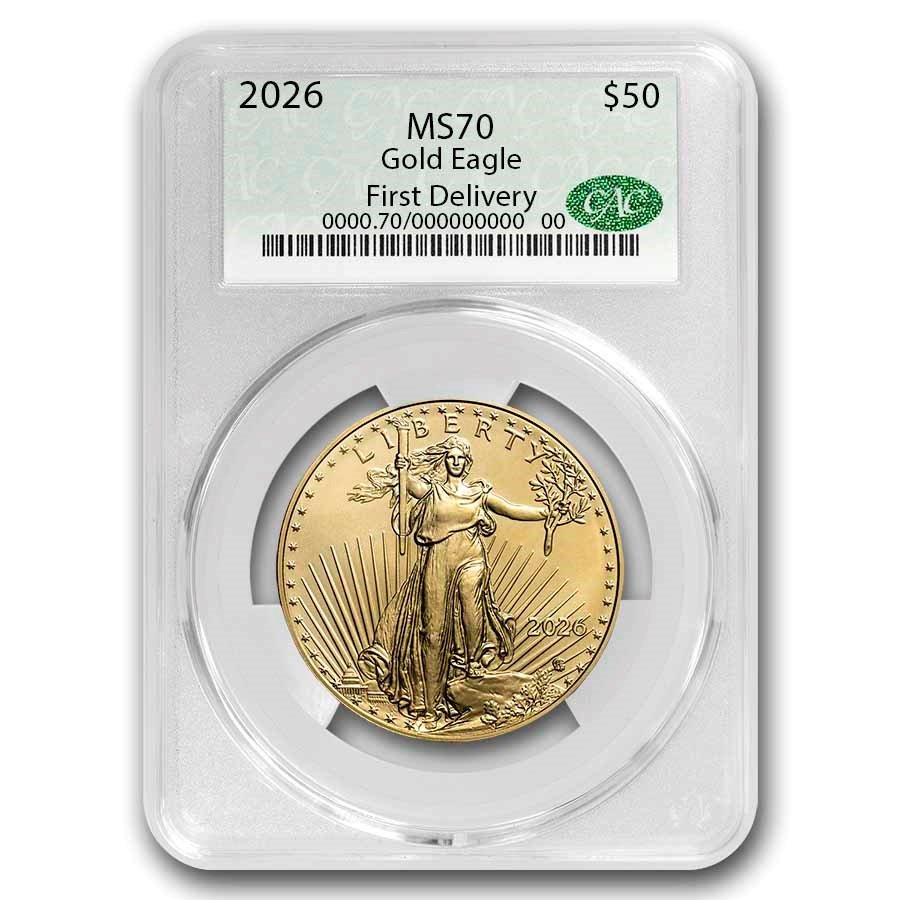 2026 1 oz American Gold Eagle MS-70 CAC (First Delivery)