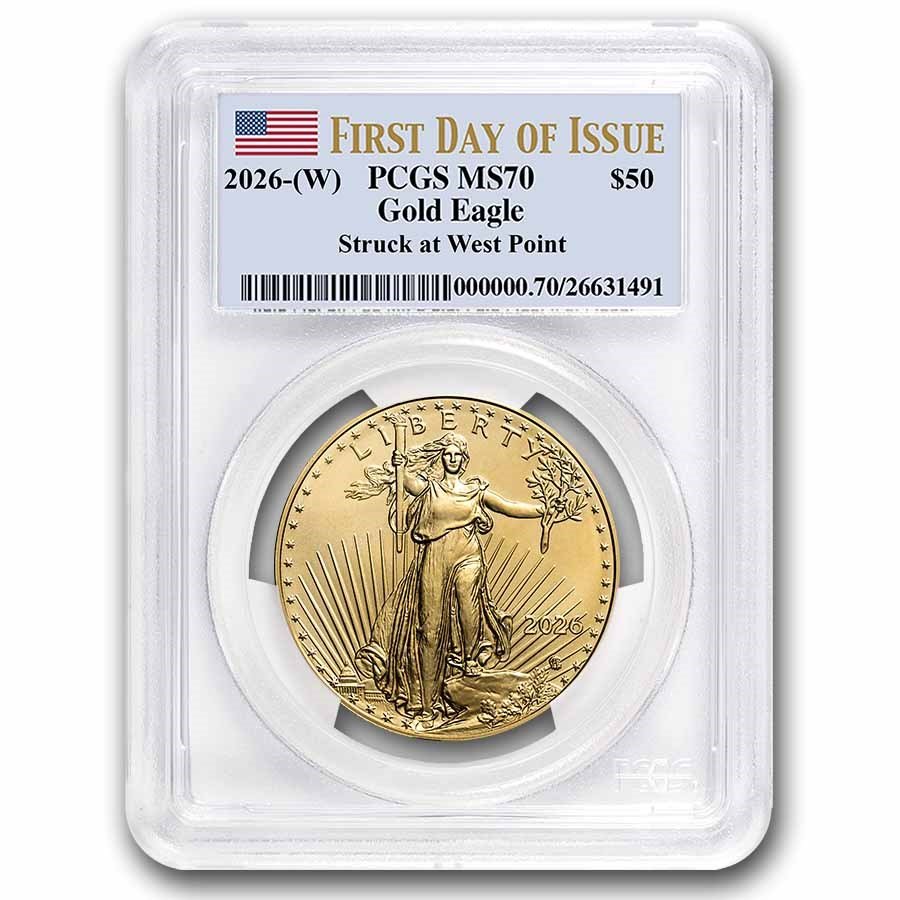 2026-(W) 1 oz American Gold Eagle MS-70 PCGS (First Day of Issue)