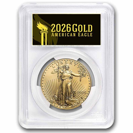 2026-(W) 1 oz American Gold Eagle MS-70 PCGS (FDI, Black Label)