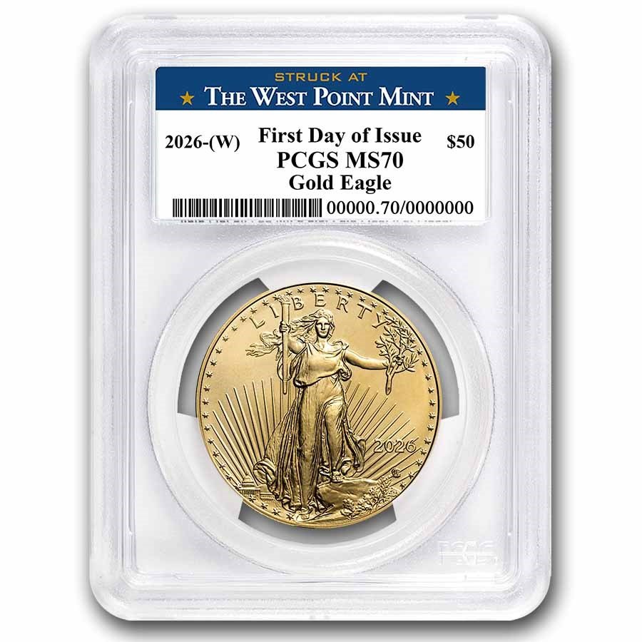 2026-(W) 1 oz American Gold Eagle MS-70 PCGS (FDI, West Point)