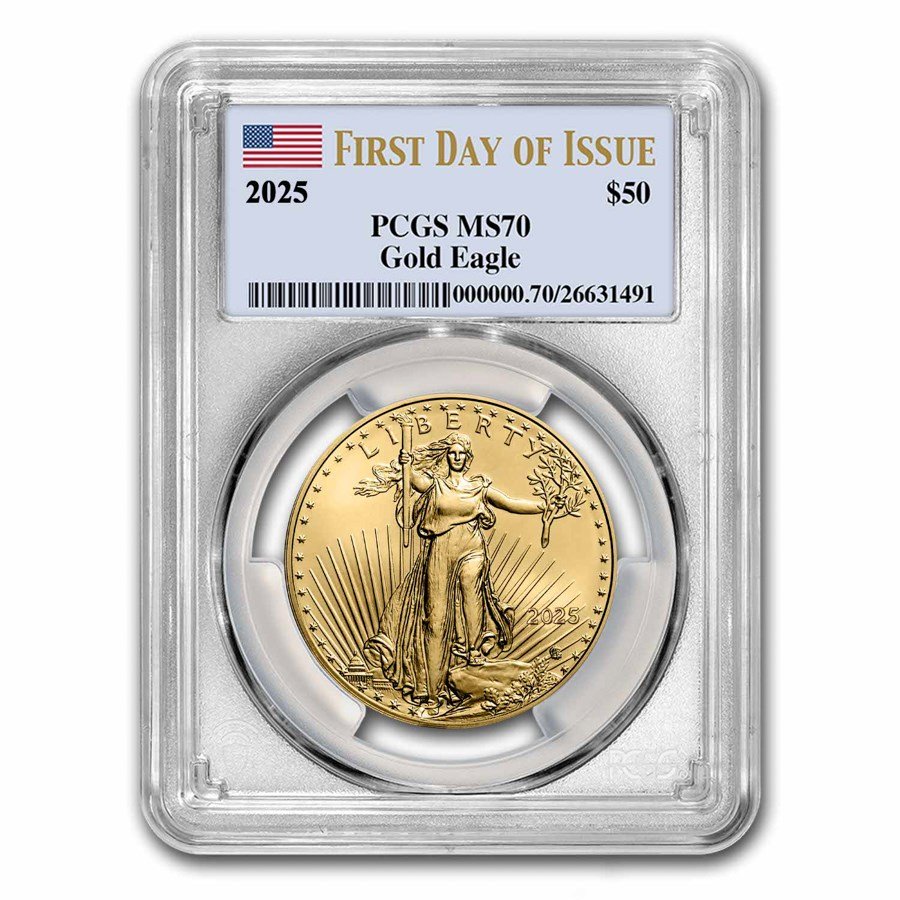 2025 1 oz American Gold Eagle MS-70 PCGS (First Day of Issue)