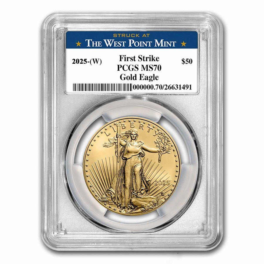 2025-(W) 1 oz American Gold Eagle MS-70 PCGS (FS, West Point)