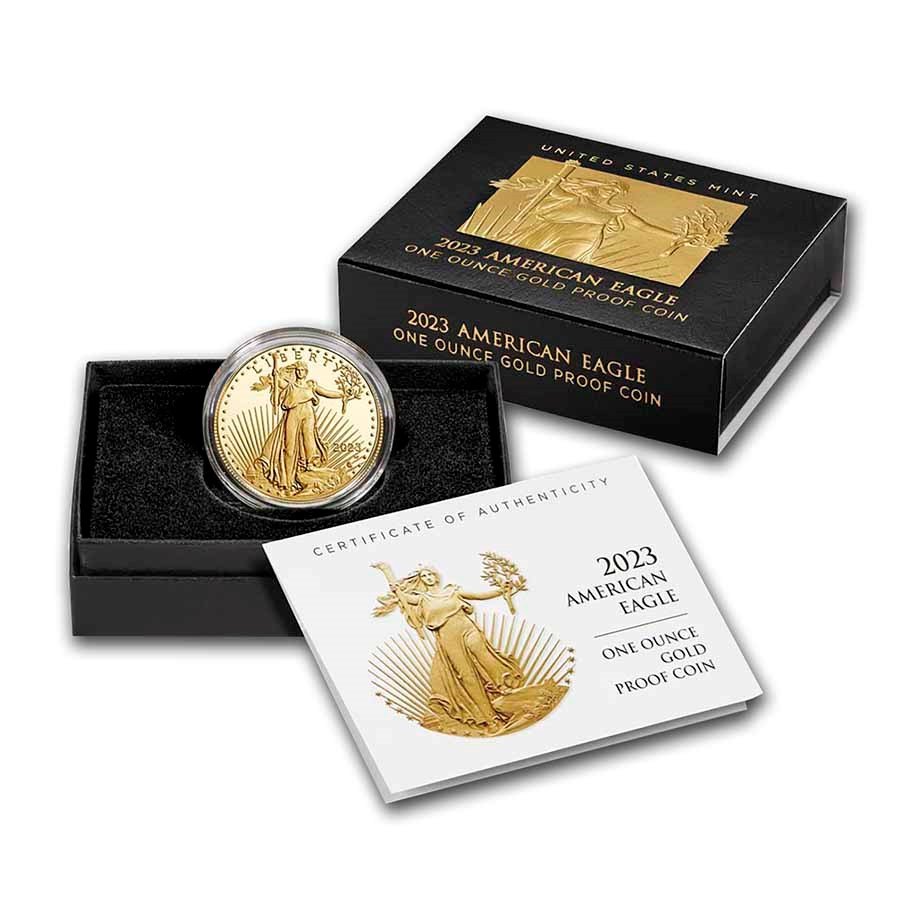 2023-W 1 oz Proof American Gold Eagle (w/Box & COA)