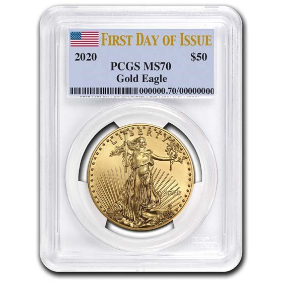 2020 1 oz American Gold Eagle MS-70 PCGS (First Day of Issue)