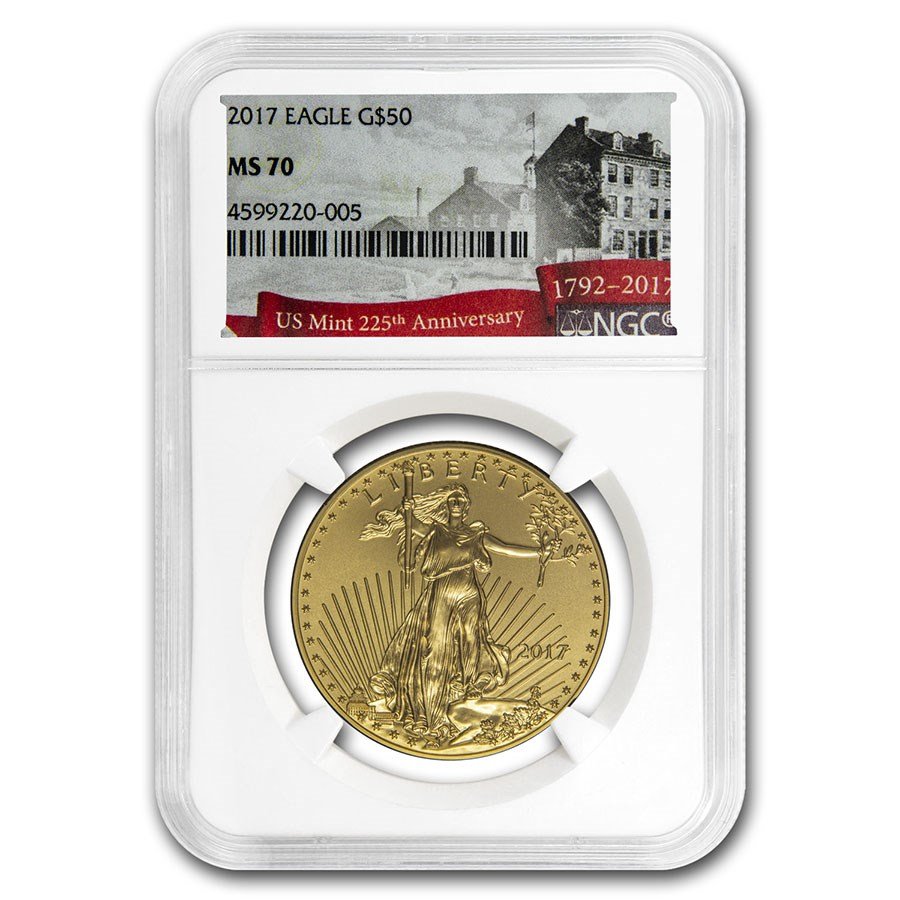 2017 1 oz American Gold Eagle MS-70 NGC