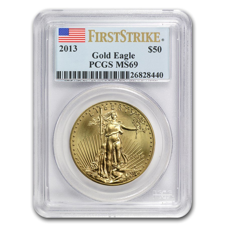 2013 1 oz American Gold Eagle MS-69 PCGS (FirstStrike®)
