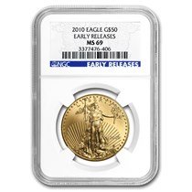 2010 1 oz American Gold Eagle MS-69 NGC (Early Releases)
