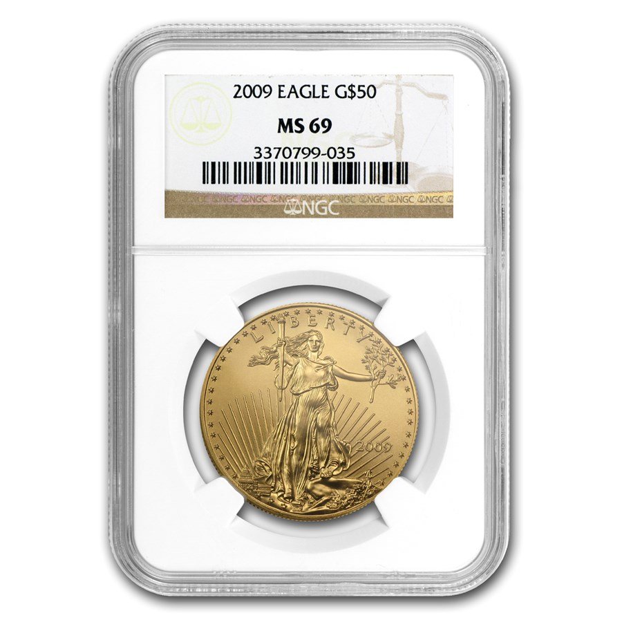 2009 1 oz American Gold Eagle MS-69 PCGS (FS)
