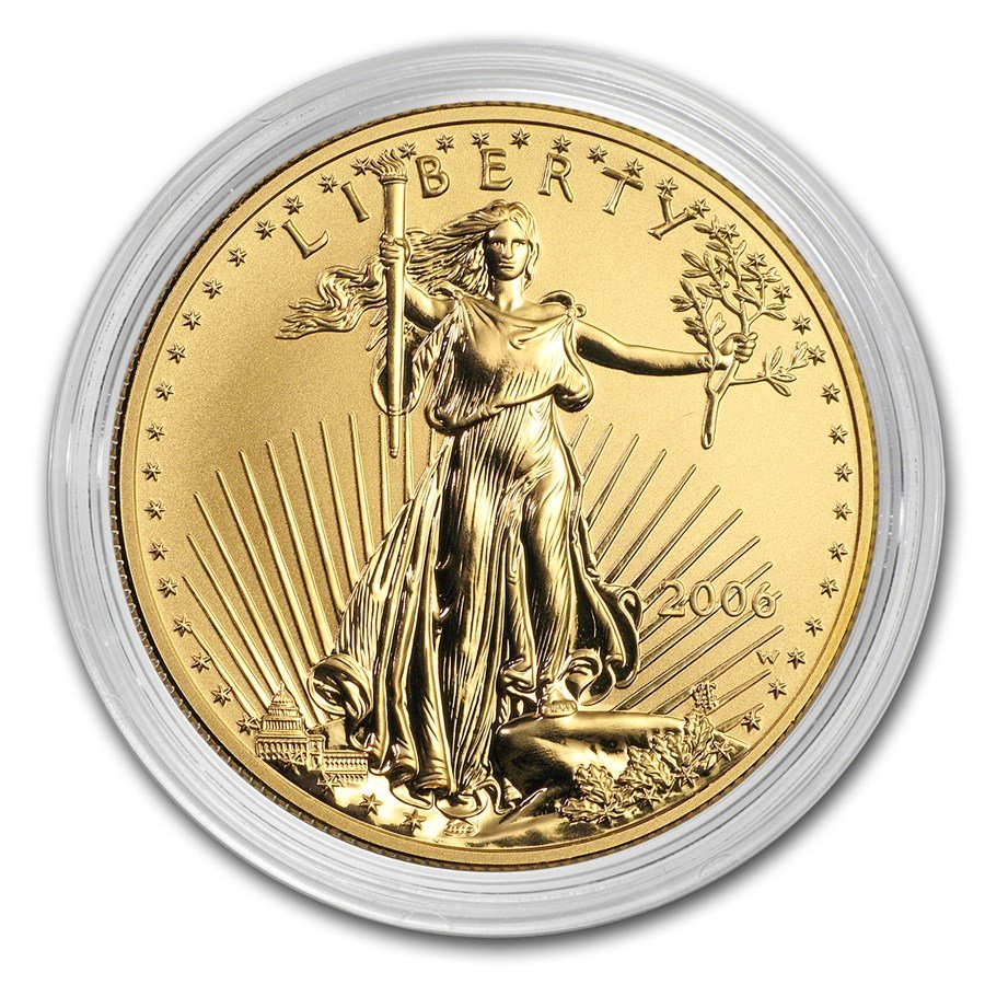 2006-W 1 oz Reverse Proof Gold Eagle (Capsule Only)