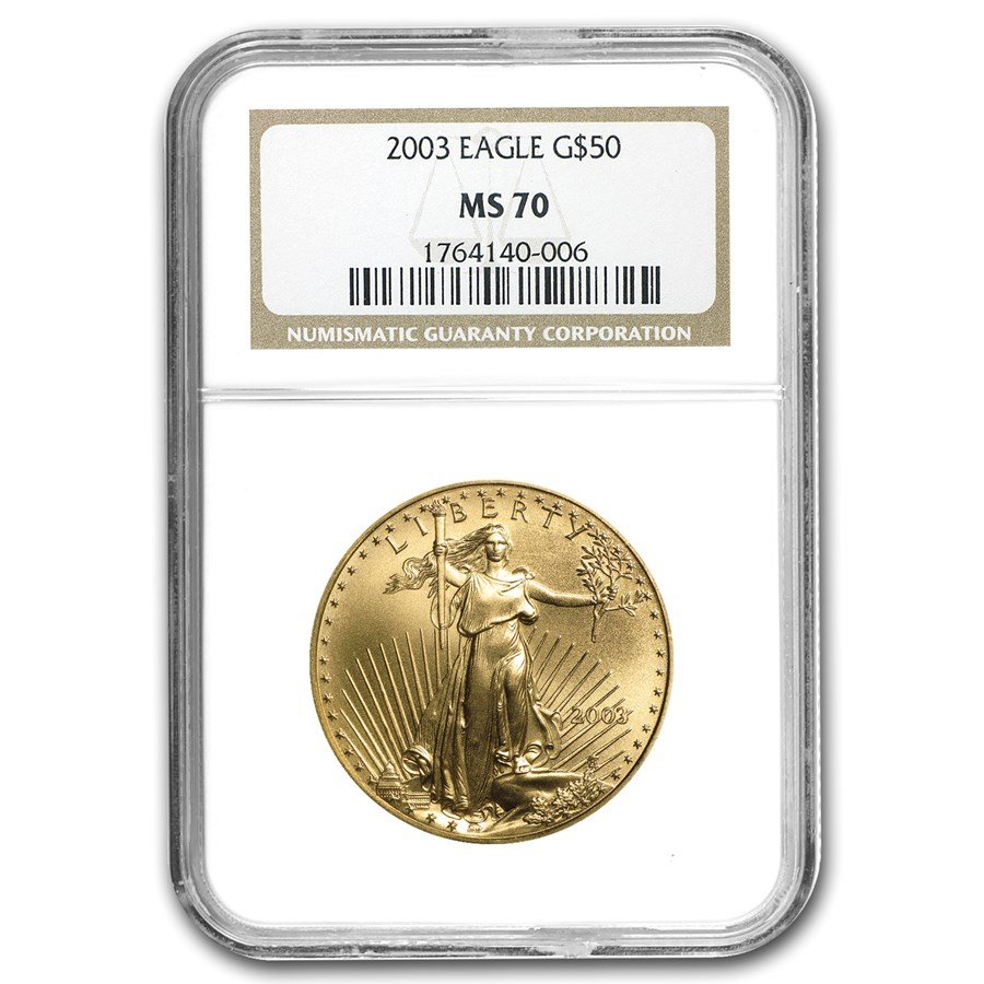 2003 1 oz American Gold Eagle MS-70 NGC