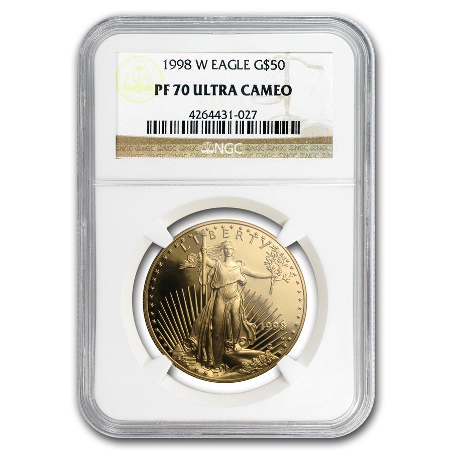 1998-W 1 oz Proof American Gold Eagle PF-70 NGC