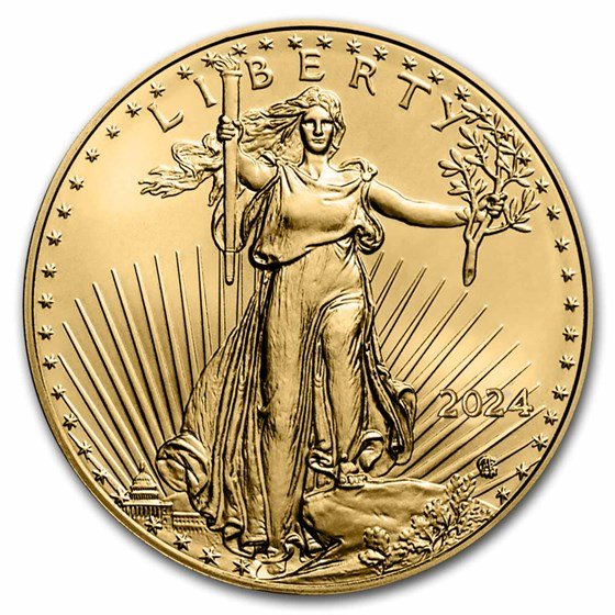 2024 1/2 oz American Gold Eagle Coin BU
