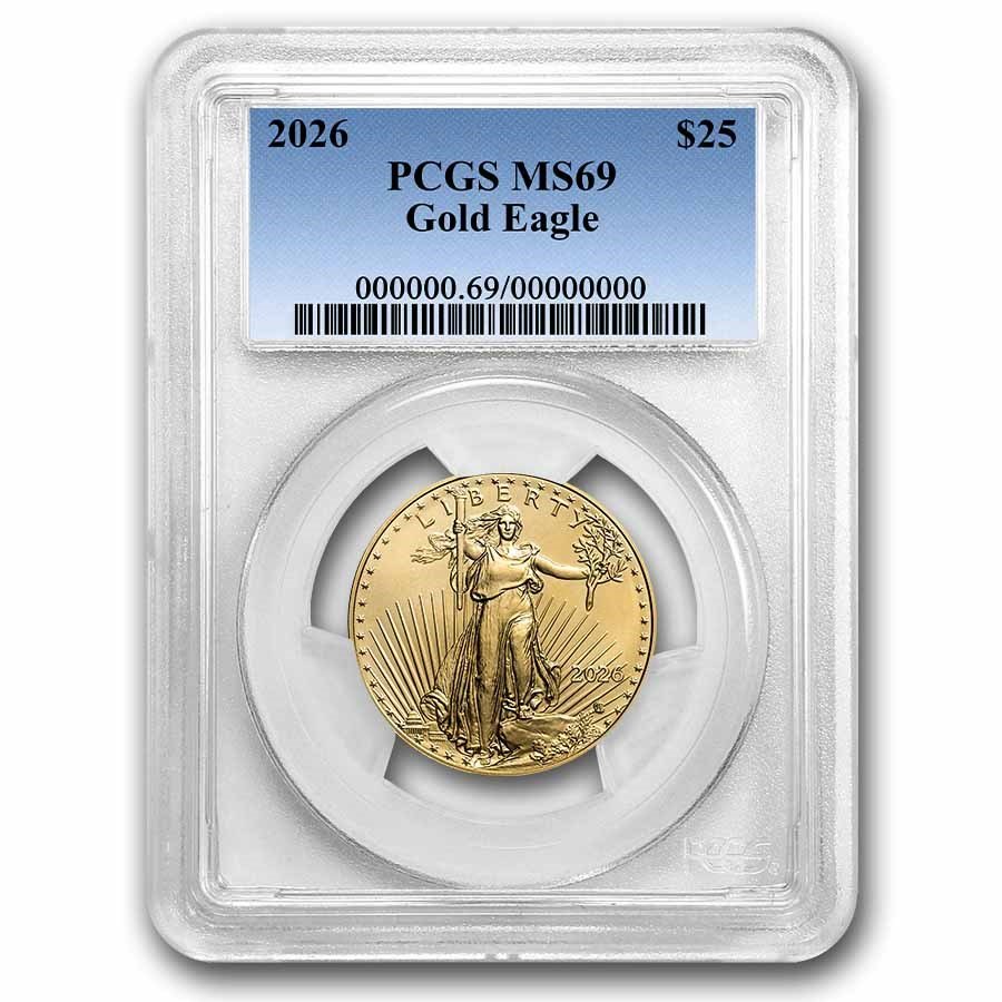 2026 1/2 oz American Gold Eagle MS-69 PCGS