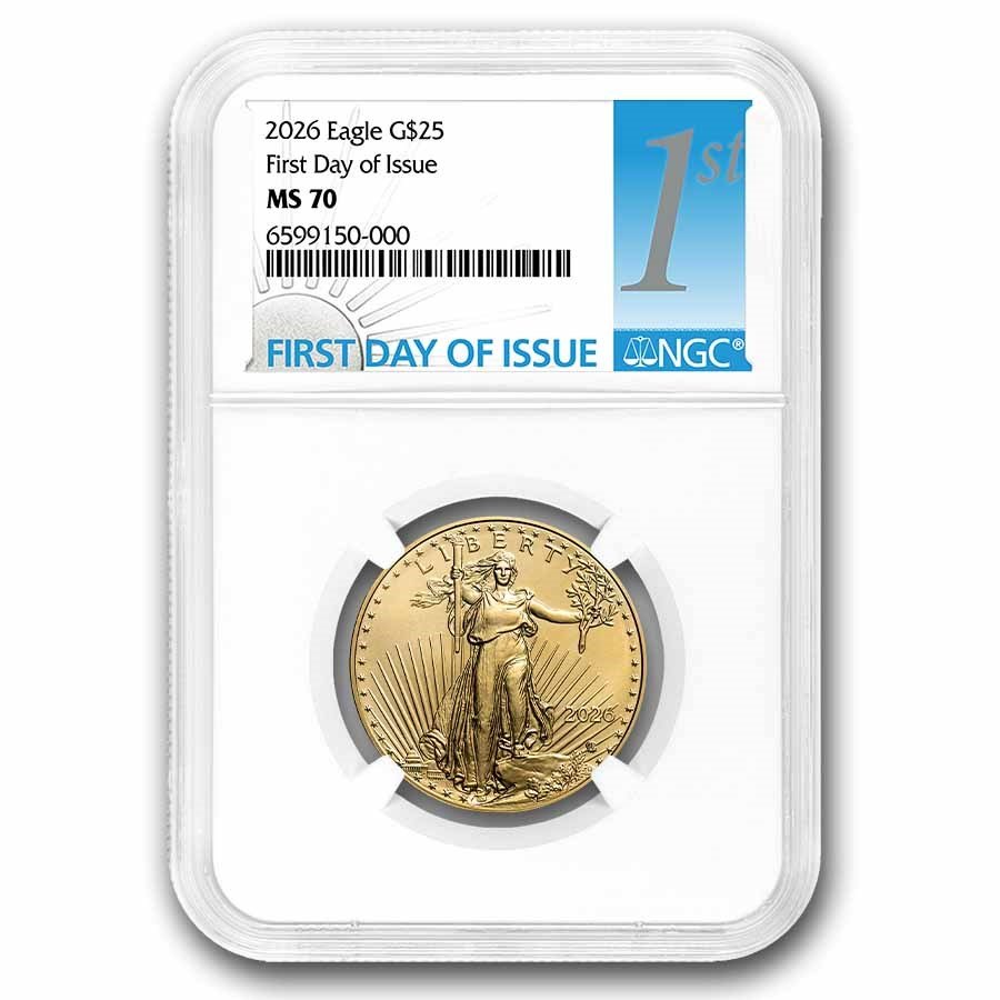2026 1/2 oz American Gold Eagle MS-70 NGC (First Day of Issue)