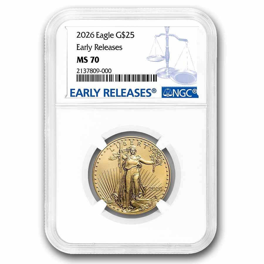 2026 1/2 oz American Gold Eagle MS-70 NGC (Early Releases)