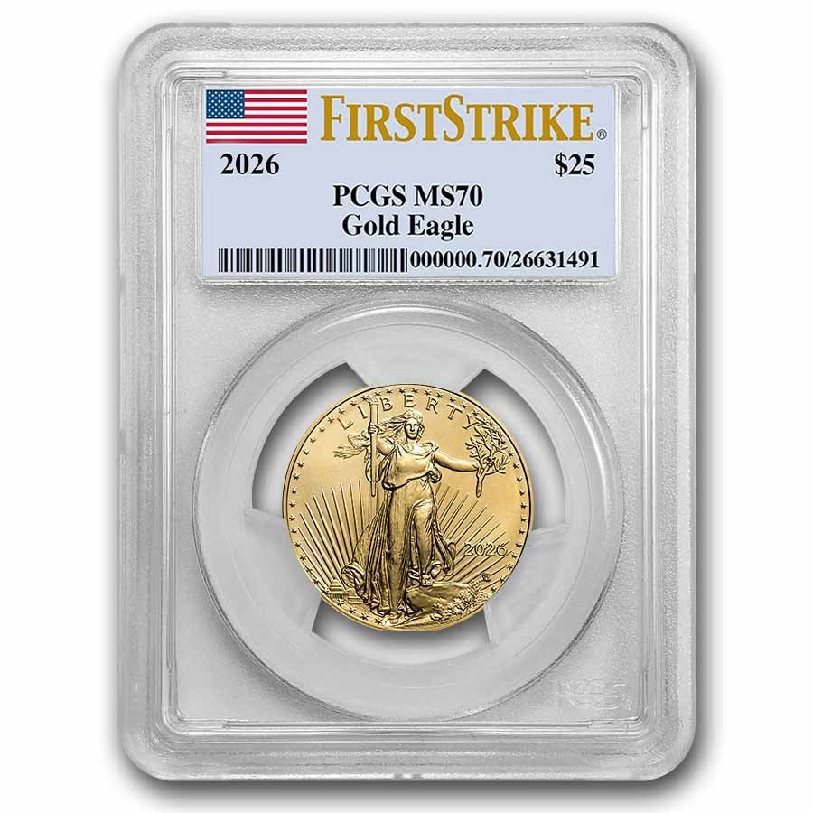 2026 1/2 oz American Gold Eagle MS-70 PCGS (FirstStrike®)