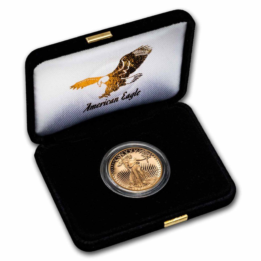 2024-W 1/2 oz Proof American Gold Eagle (w/Box & COA)