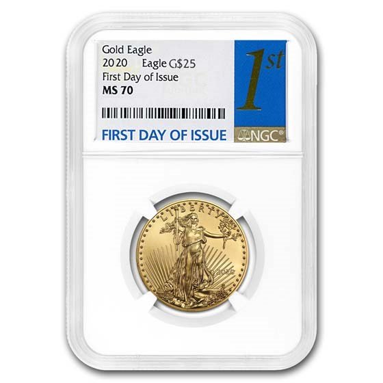 2020 1/2 oz American Gold Eagle MS-70 NGC (First Day of Issue)