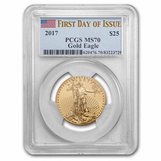 2017 1/2 oz American Gold Eagle MS-70 PCGS (FDI)