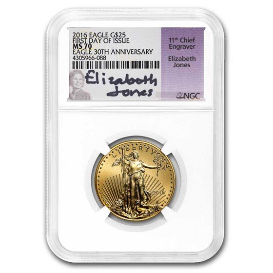 2016 1/2 oz American Gold Eagle MS-70 NGC (First Day of Issue)