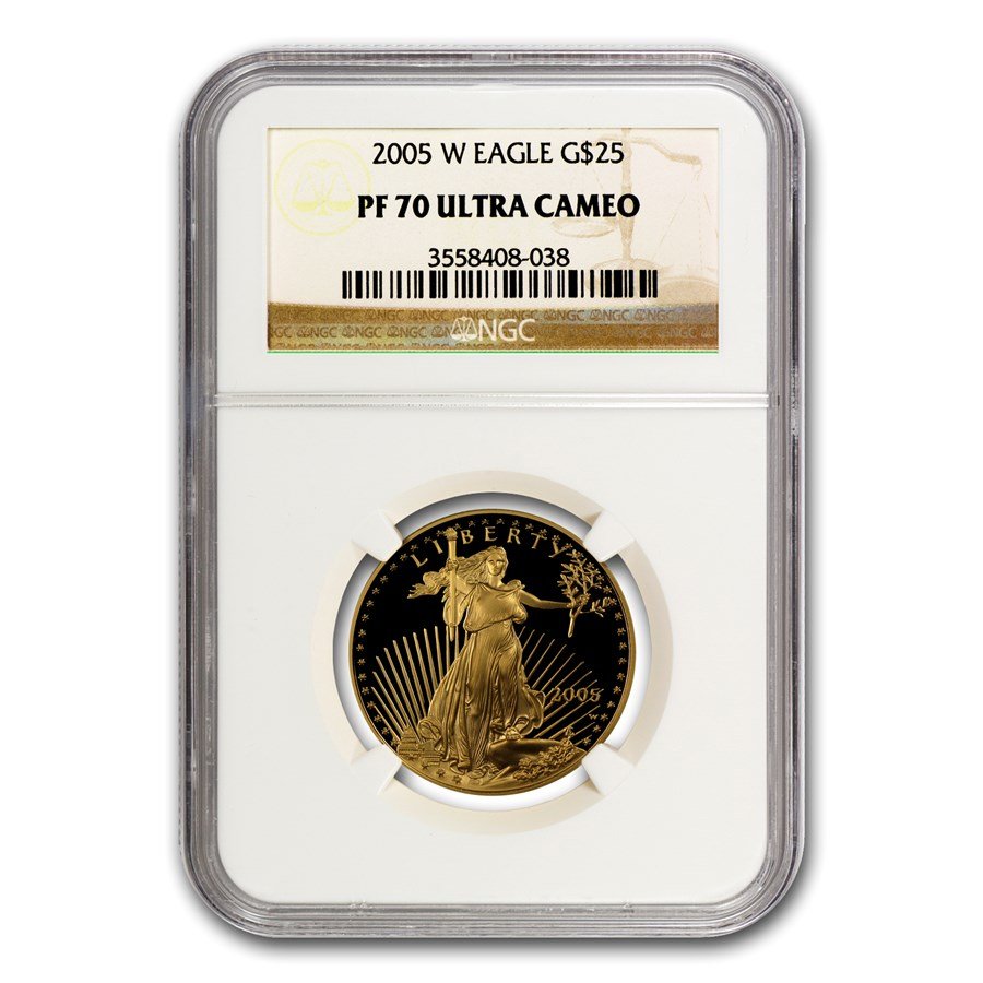 2005-W 1/2 oz Proof American Gold Eagle PF-70 NGC