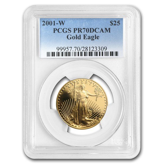 2001-W 1/2 oz Proof American Gold Eagle PR-70 PCGS