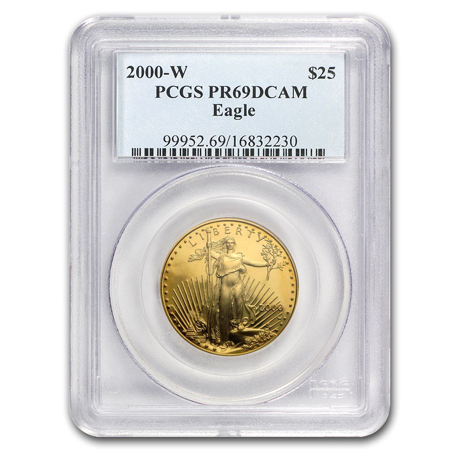 2000-W 1/2 oz Proof American Gold Eagle PR-69 PCGS