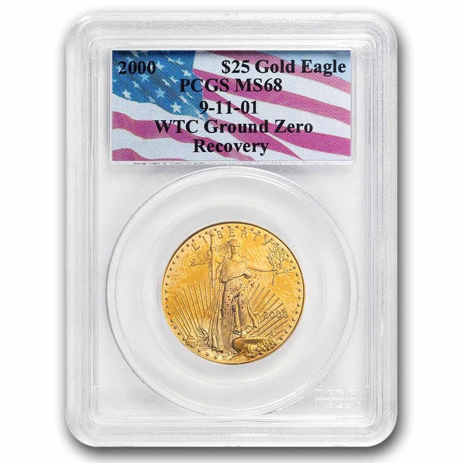 2000 1/2 oz American Gold Eagle MS-68 PCGS (WTC)