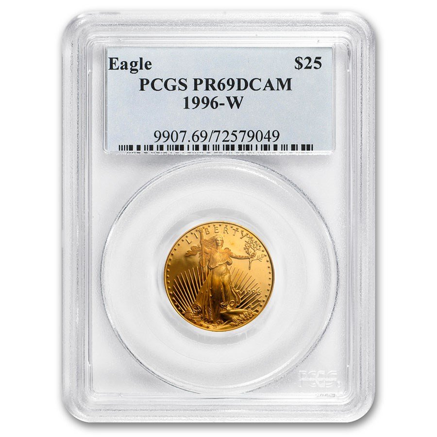 1996-W 1/2 oz Proof American Gold Eagle PR-69 PCGS