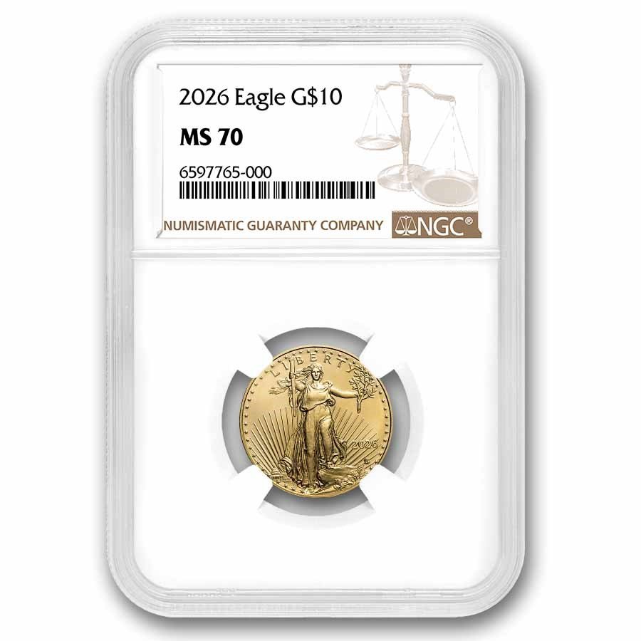2026 1/4 oz American Gold Eagle MS-70 NGC