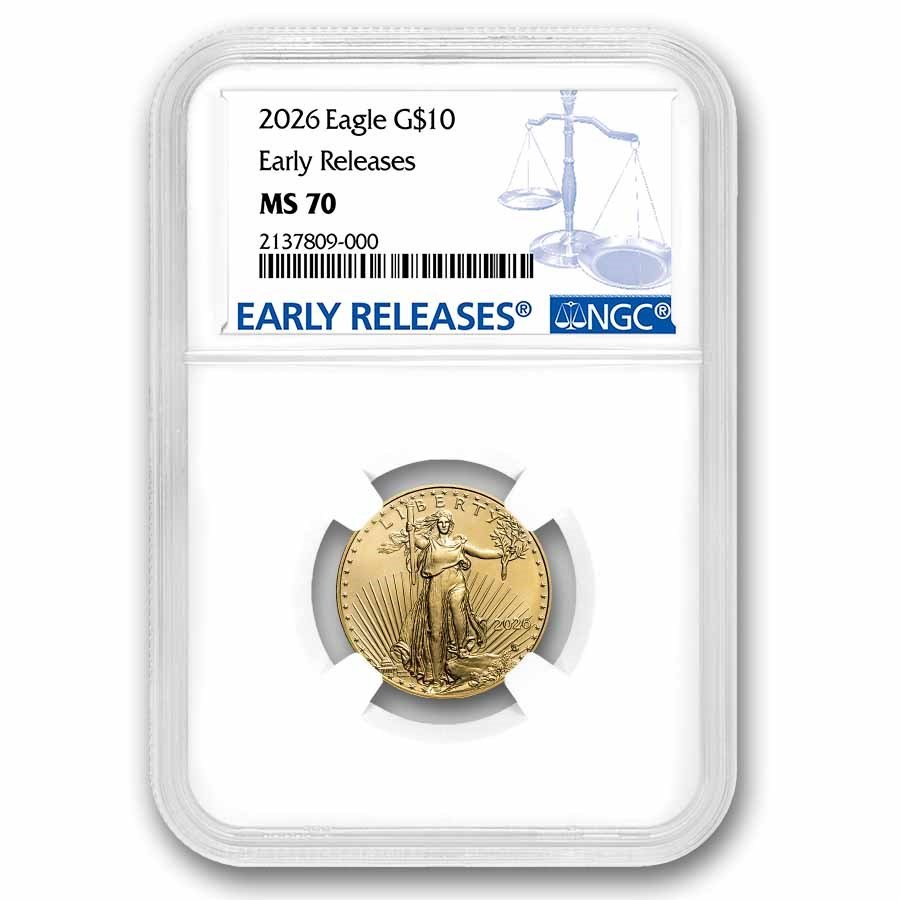 2026 1/4 oz American Gold Eagle MS-70 NGC (Early Releases)