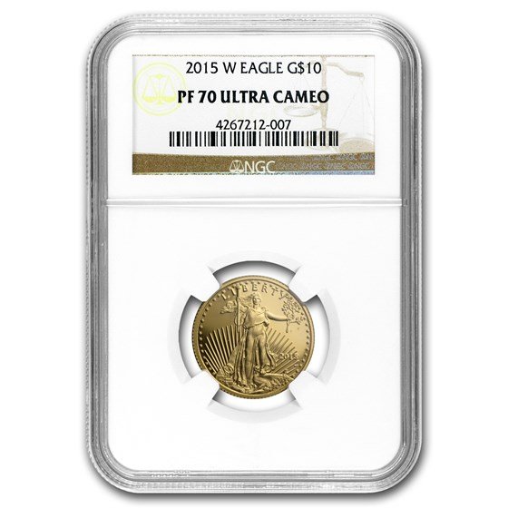 2015-W 1/4 oz Proof American Gold Eagle PF-70 UCAM NGC
