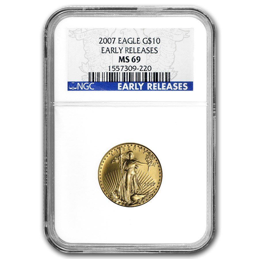2007 1/4 oz American Gold Eagle MS-69 NGC (Early Releases)