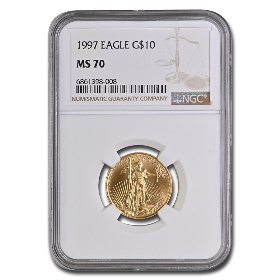1997 1/4 oz American Gold Eagle MS-70 NGC
