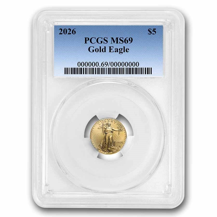 2026 1/10 oz American Gold Eagle MS-69 PCGS