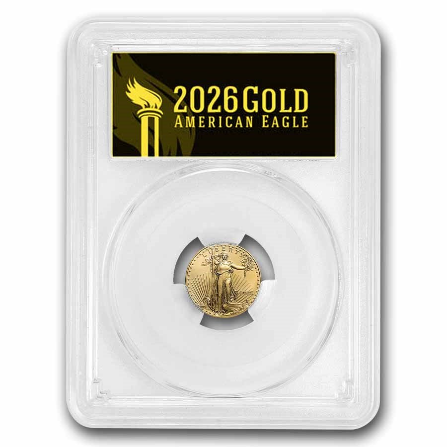 2026 1/10 oz American Gold Eagle MS-70 PCGS (FDI, Black Label)