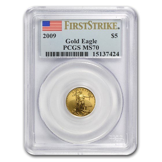2009 1/10 oz American Gold Eagle MS-70 PCGS (FirstStrike®)