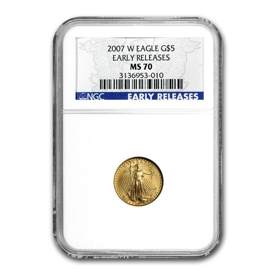 2007-W 1/10 oz Proof American Gold Eagle PF-70 NGC (ER)