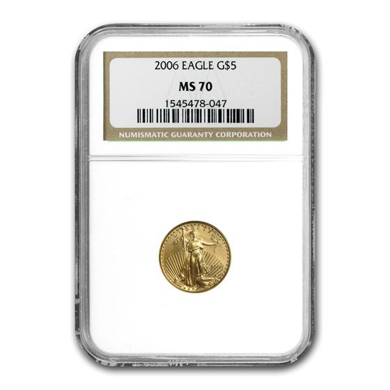 2006 1/10 oz American Gold Eagle MS-70 NGC