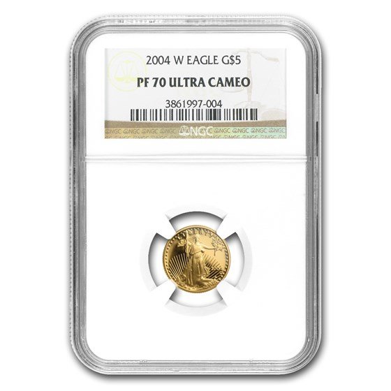 2004-W 1/10 oz Proof American Gold Eagle PF-70 UCAM NGC