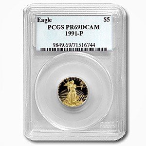 1991-P 1/10 oz Proof American Gold Eagle PR-69 DCAM PCGS