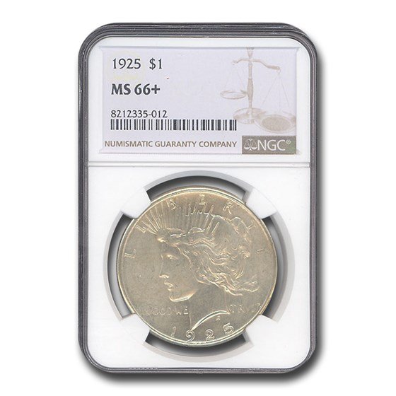 1925 Peace Dollar MS-66+ NGC