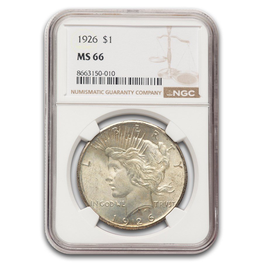 1926 Peace Dollar MS-66 NGC