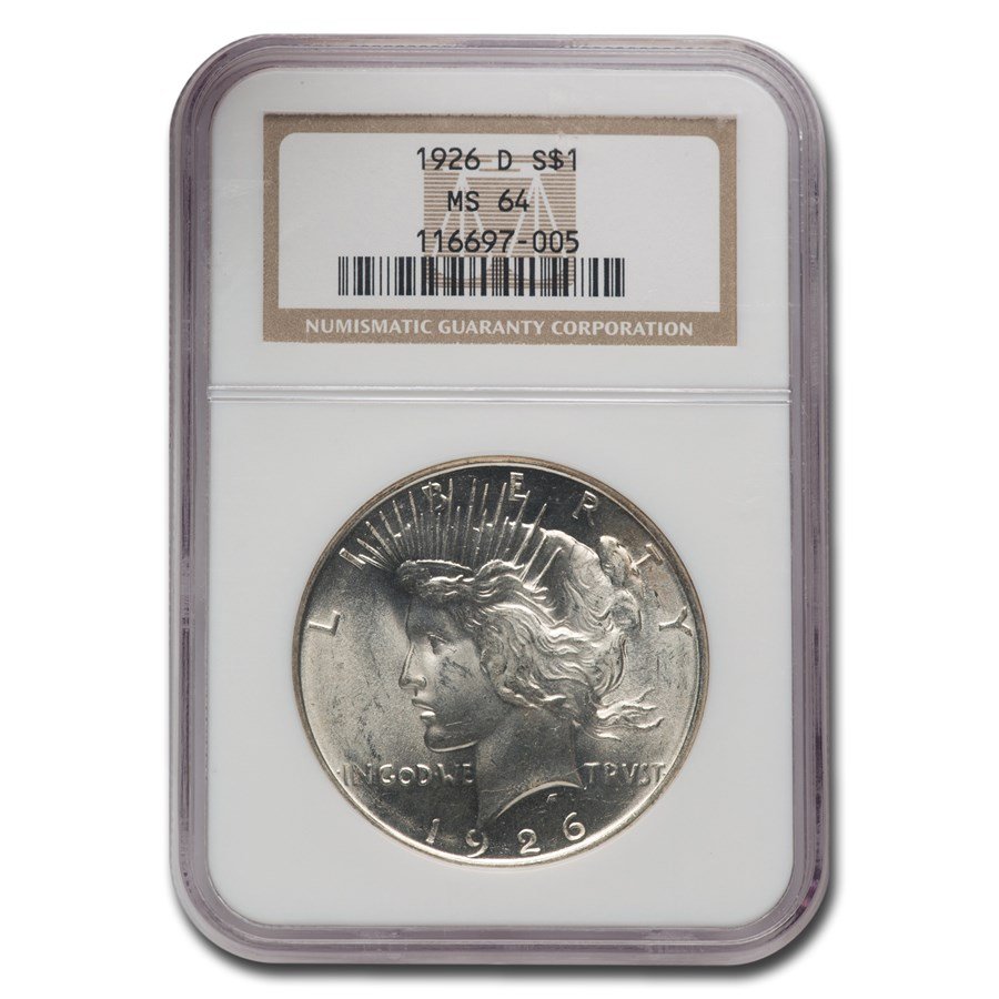 1926-D Peace Dollar MS-65 NGC