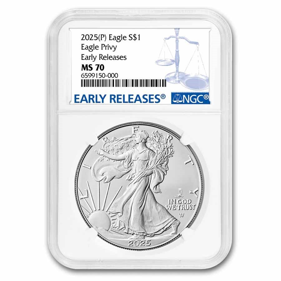 2025-(P) American Silver Eagle (Eagle Privy) MS-70 NGC (ER)