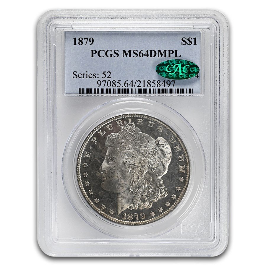 1879 Morgan Dollar DMPL MS-64 PCGS CAC
