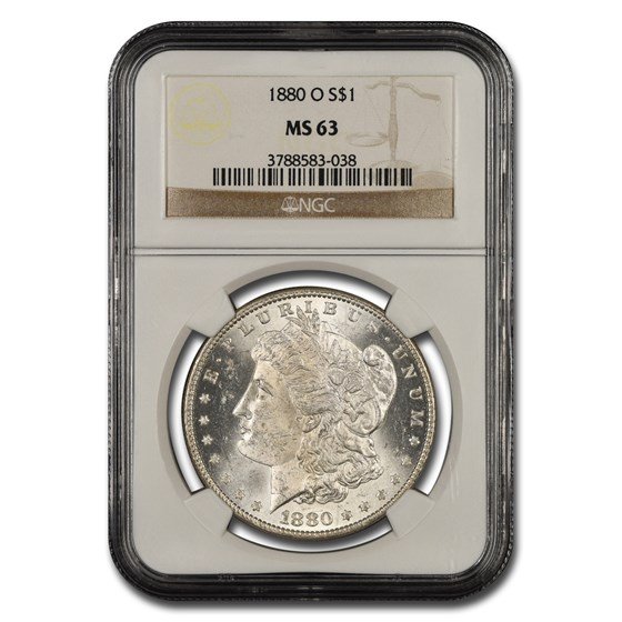 1880-O Morgan Dollar MS-63 NGC