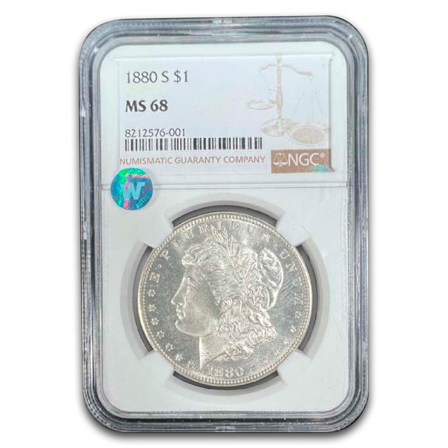 1880-S Morgan Dollar MS-68 NGC