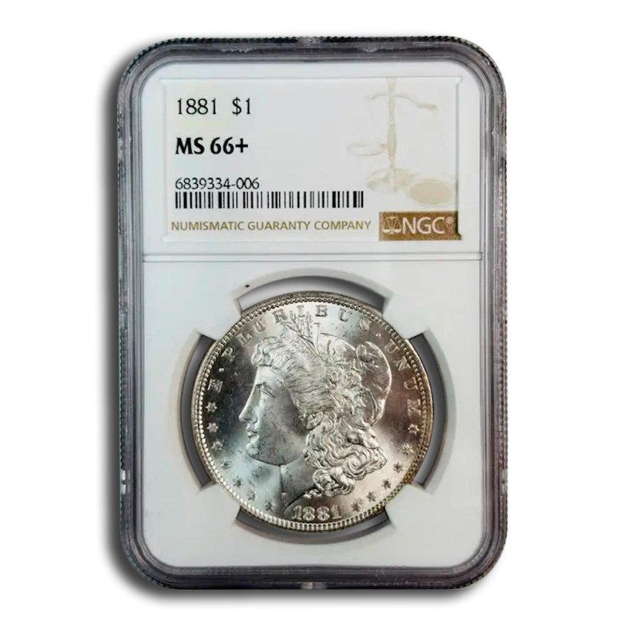 1881 Morgan Dollar MS-66+ NGC (Toned)